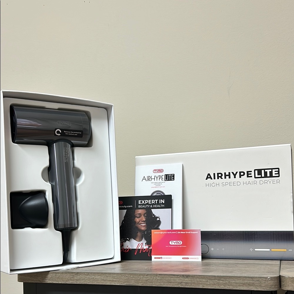 Airhype Lite High Speed Hair Dryer - Black